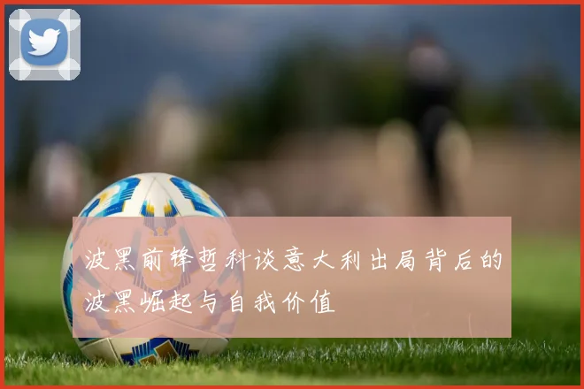 波黑前锋哲科谈意大利出局背后的波黑崛起与自我价值